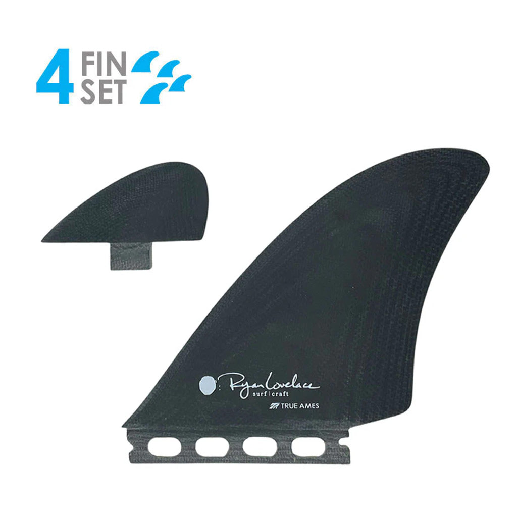True Ames Lovelace FM Twinzer Fiberglass Fin - FCS/Futures/Smoke
