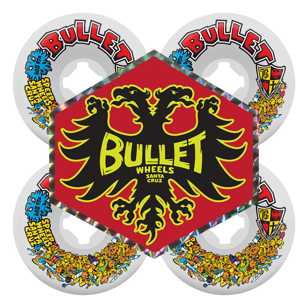 Bullet Riot Vomits 60mm 97a Slime Balls Wheels - White