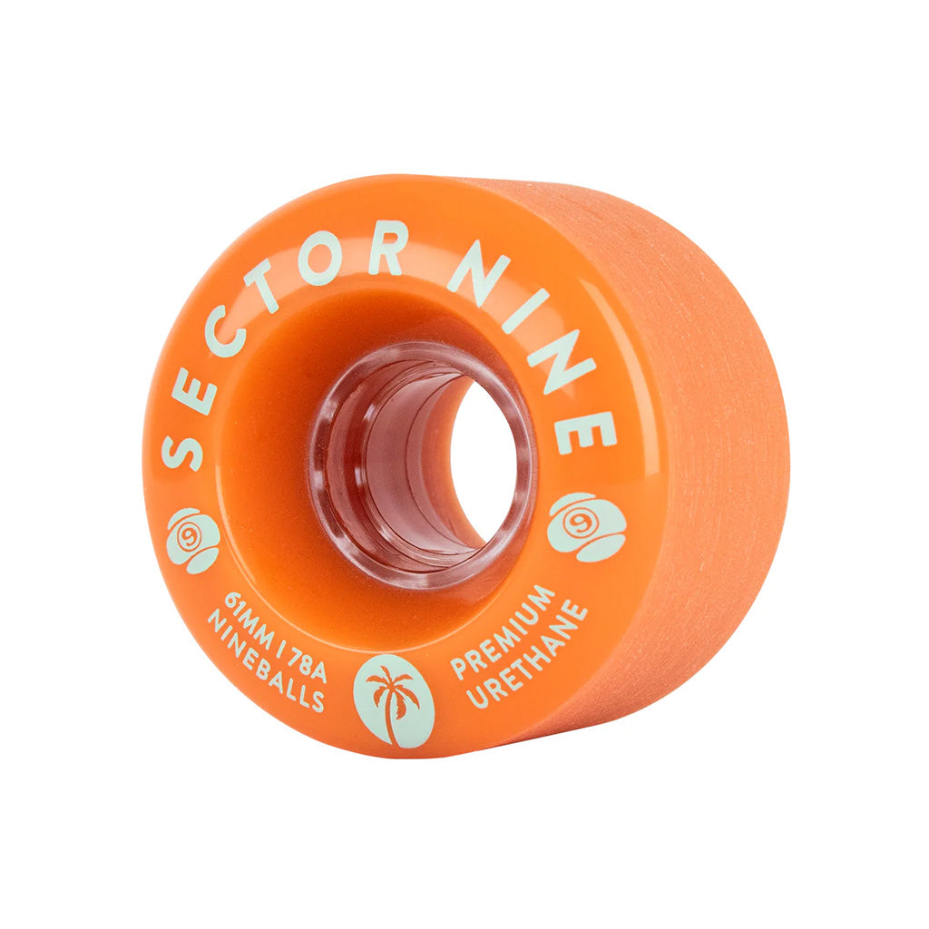 61mm 78A Nineballs Wheel Set - Creamsicles