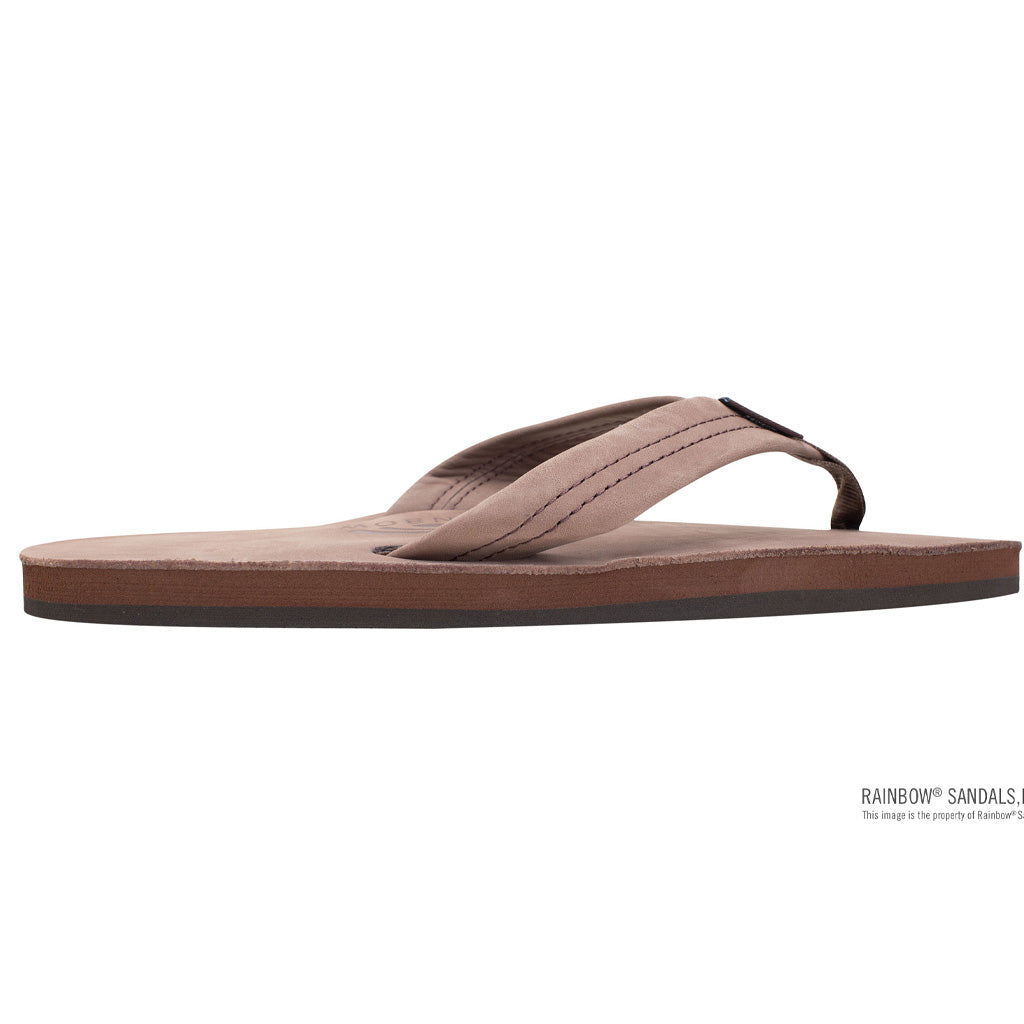 Rainbow Sandals Mens Premier Leather Single Layer With Arch - Expresso