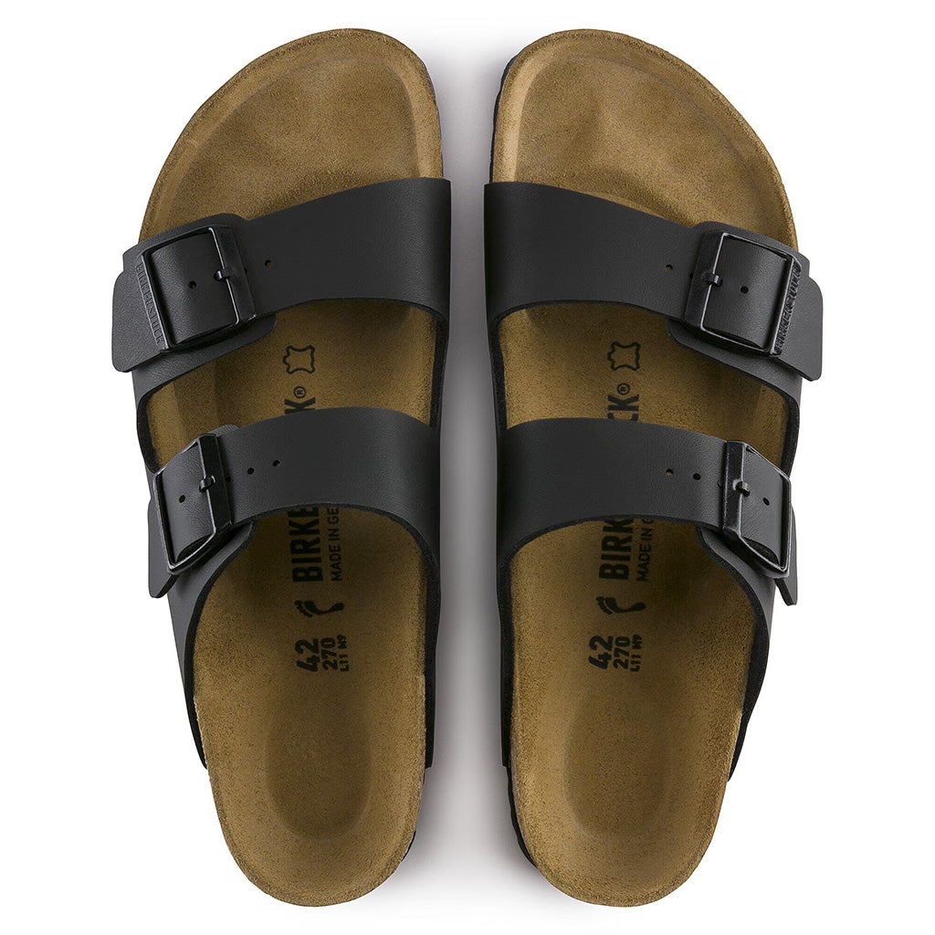 Birkenstock Womens Arizona BF Nubuck Sandals - Black