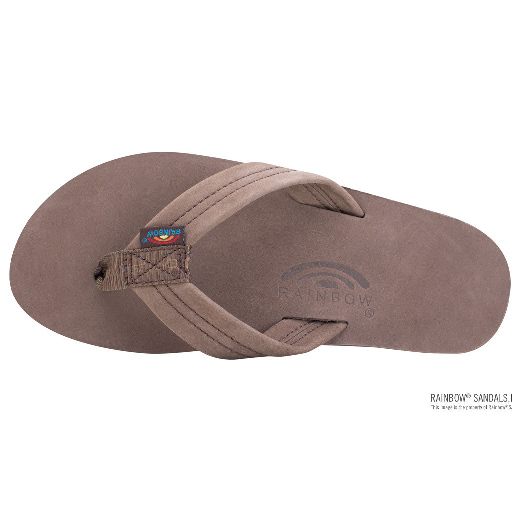Rainbow Sandals Mens Premier Leather Single Layer With Arch - Expresso