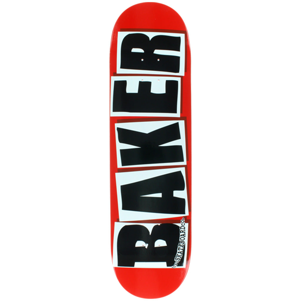 Baker Brand logo Deck-8.38&quot; red/black - Seaside Surf Shop 