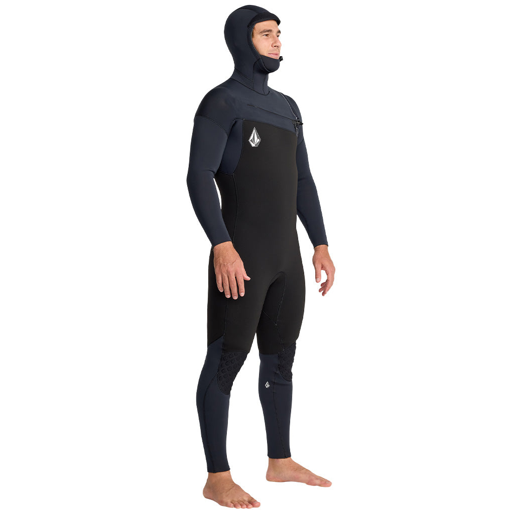 Volcom Modulator Mens 5/4/3mm Hooded Chest Zip Wetsuit - Black
