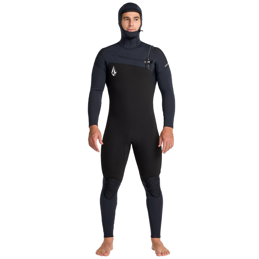 Volcom Modulator Mens 5/4/3mm Hooded Chest Zip Wetsuit - Black