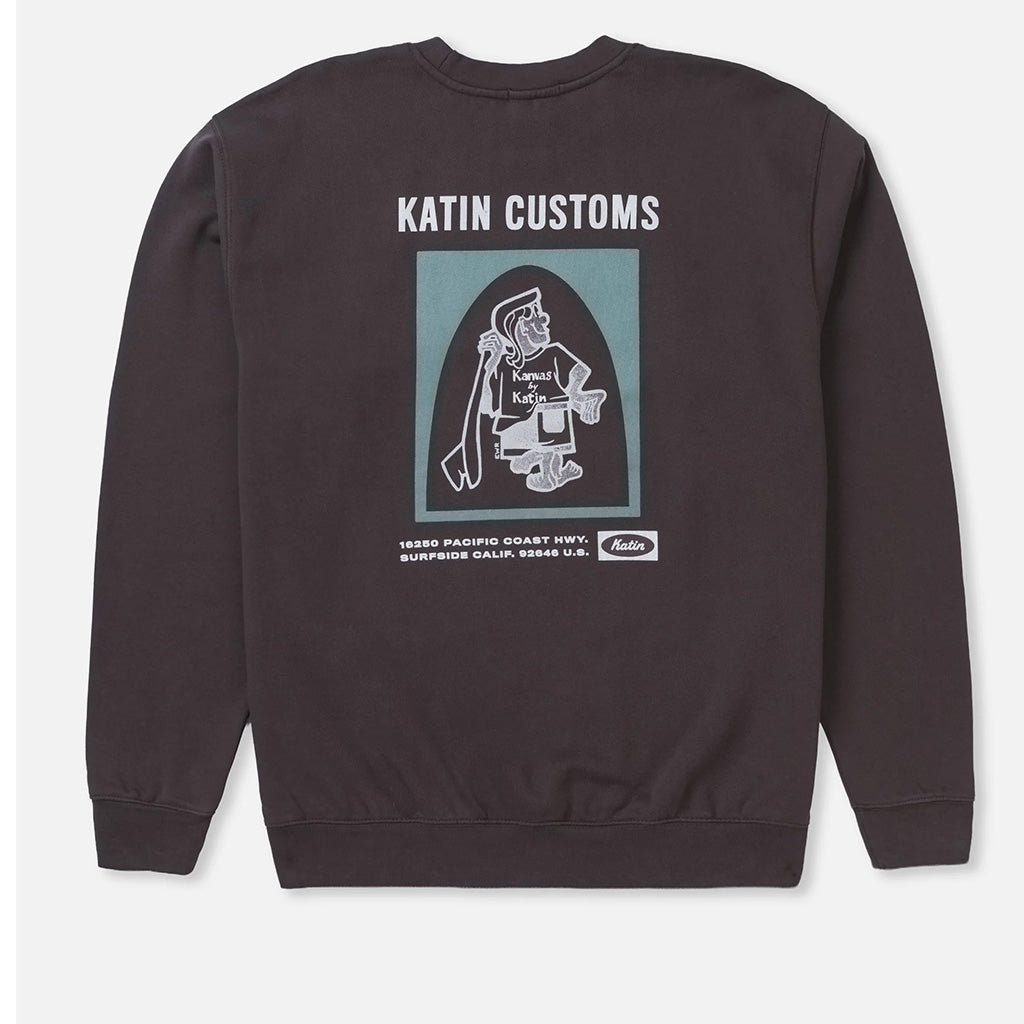 Katin Assembly Crew Fleece - Black Wash
