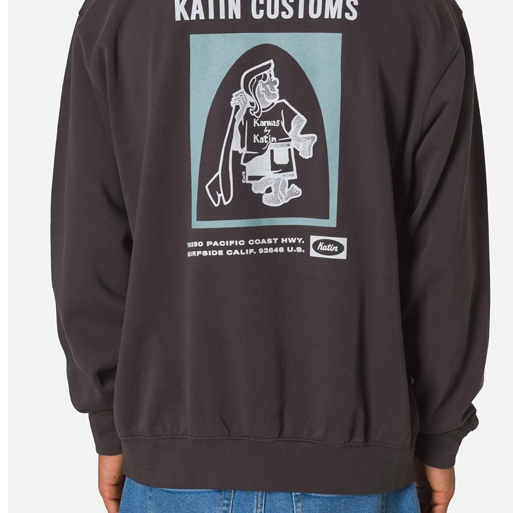 Katin Assembly Crew Fleece - Black Wash