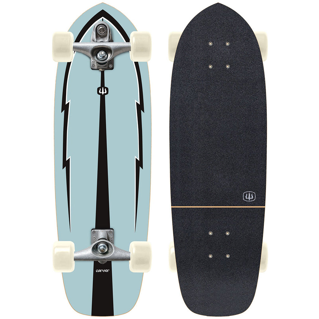 Carver Skateboards Blue Thunder Surfskate C7 (V5) Raw Complete - 30.75"