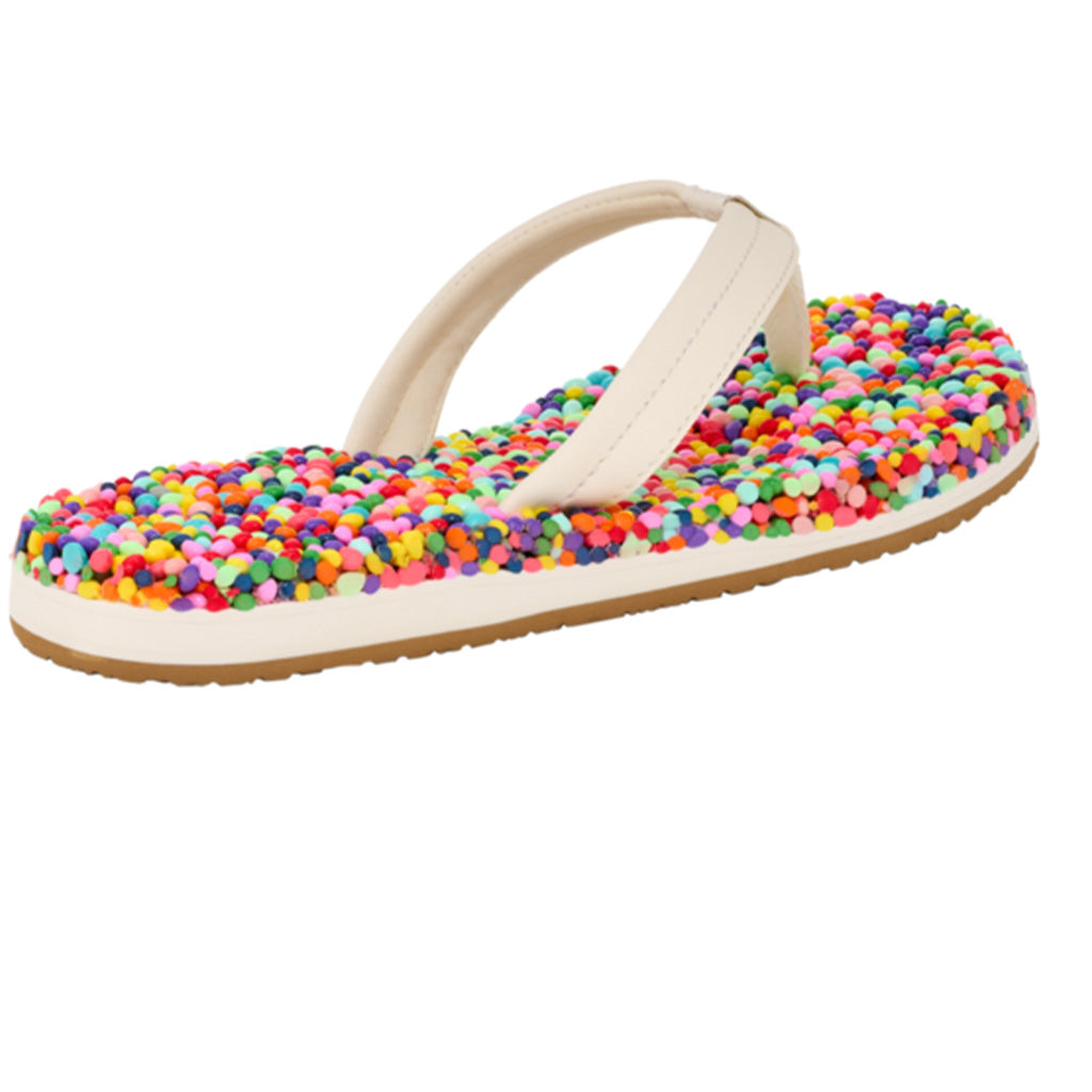 Sanuk Sandals Womens Bubblecush Sandals - Rainbow Confetti