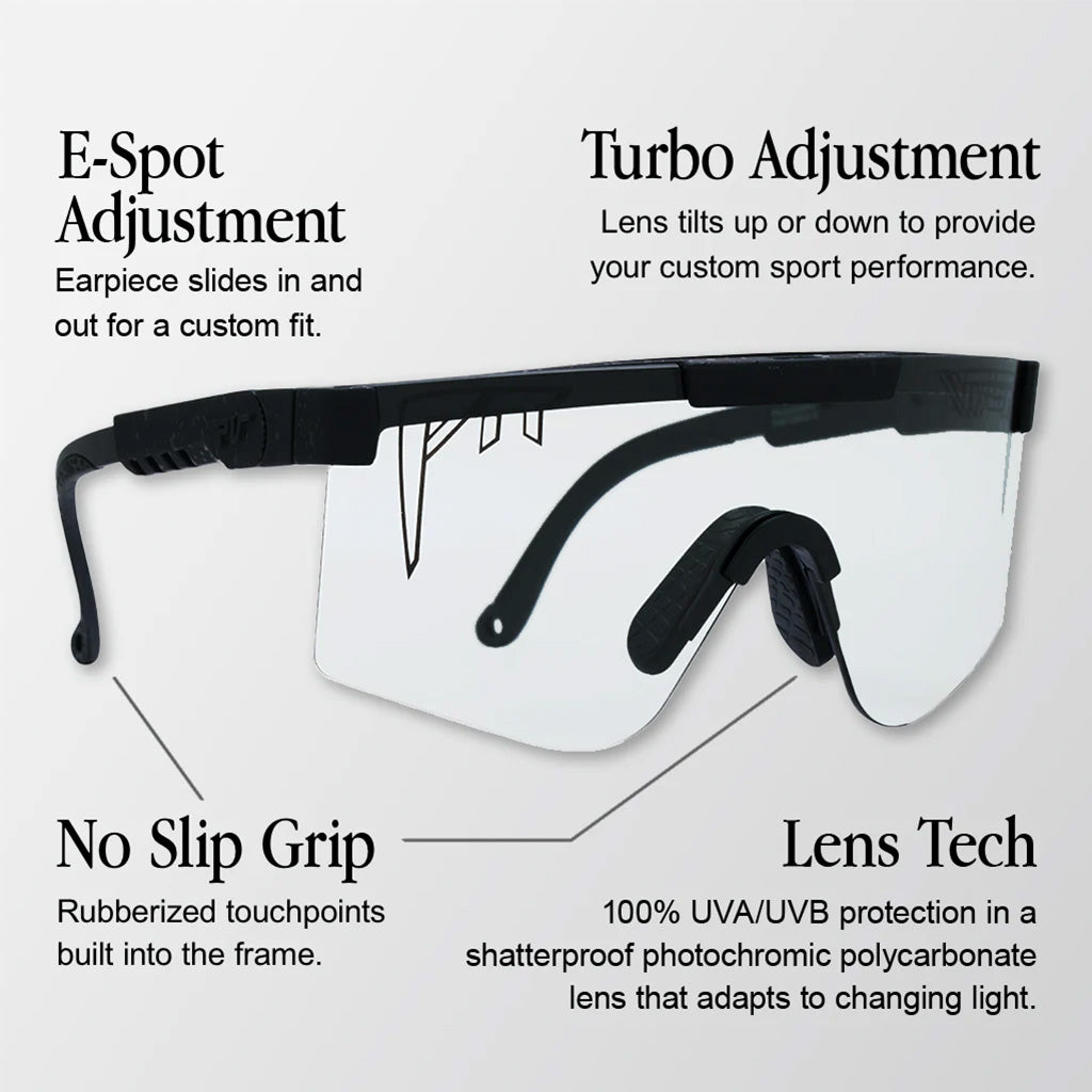 Pit Viper Sunglasses - The Midnight Original 2.0 - Photochromic Blue