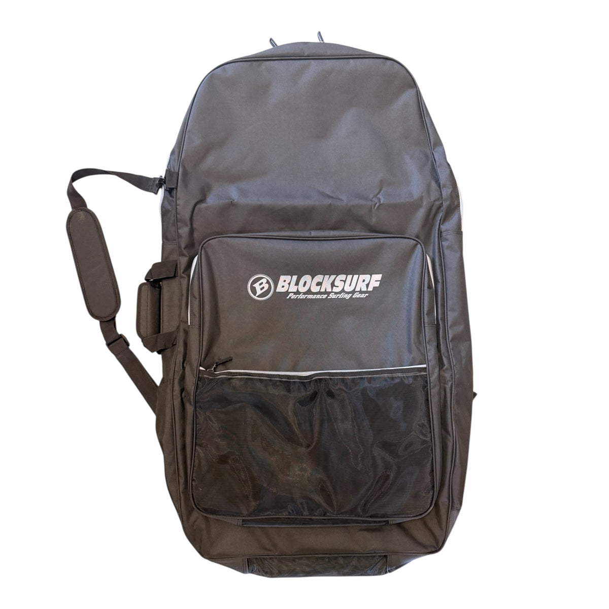 Blocksurf Bodyboard Double Travel Bag – Heavy Duty Backpack Style - Black