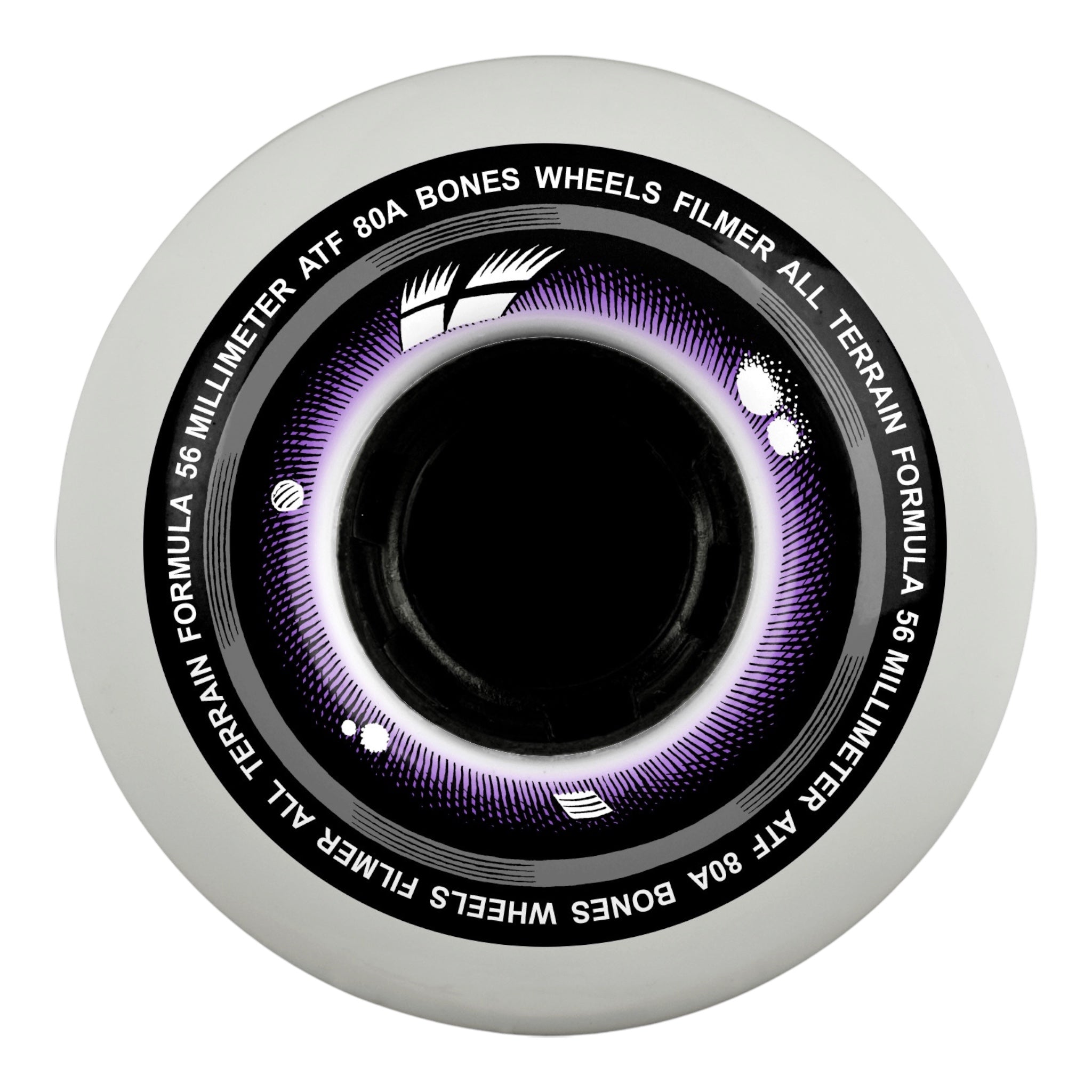 BONES Wheels ATF Skateboard Wheels Filmer 56mm 80A 4-Pack