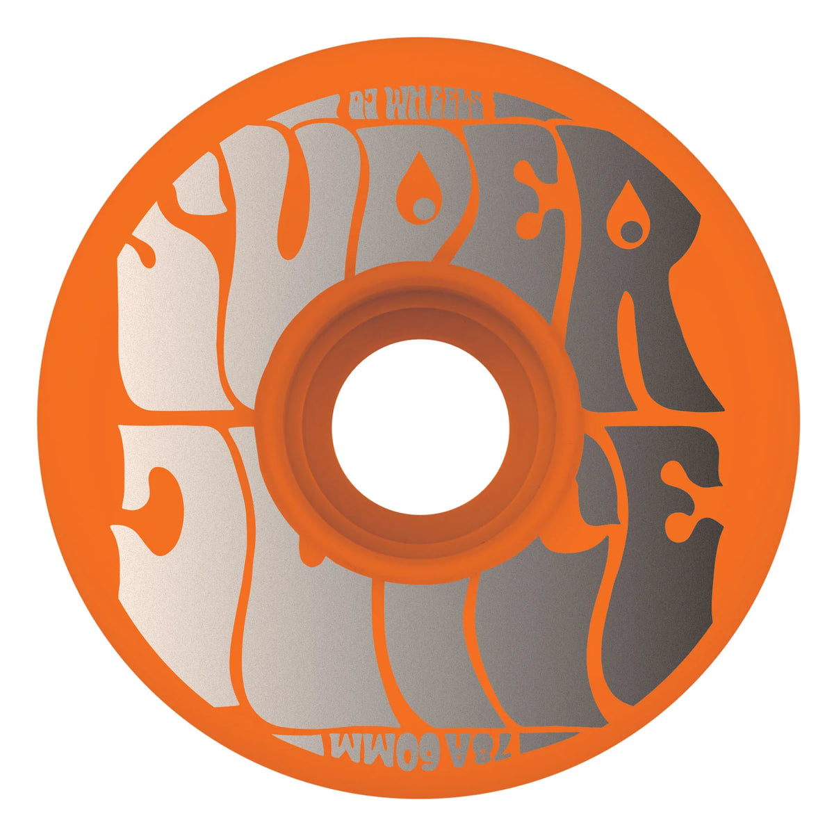 OJ Skateboard Wheels 60mm Super Juice Neon Orange 78a