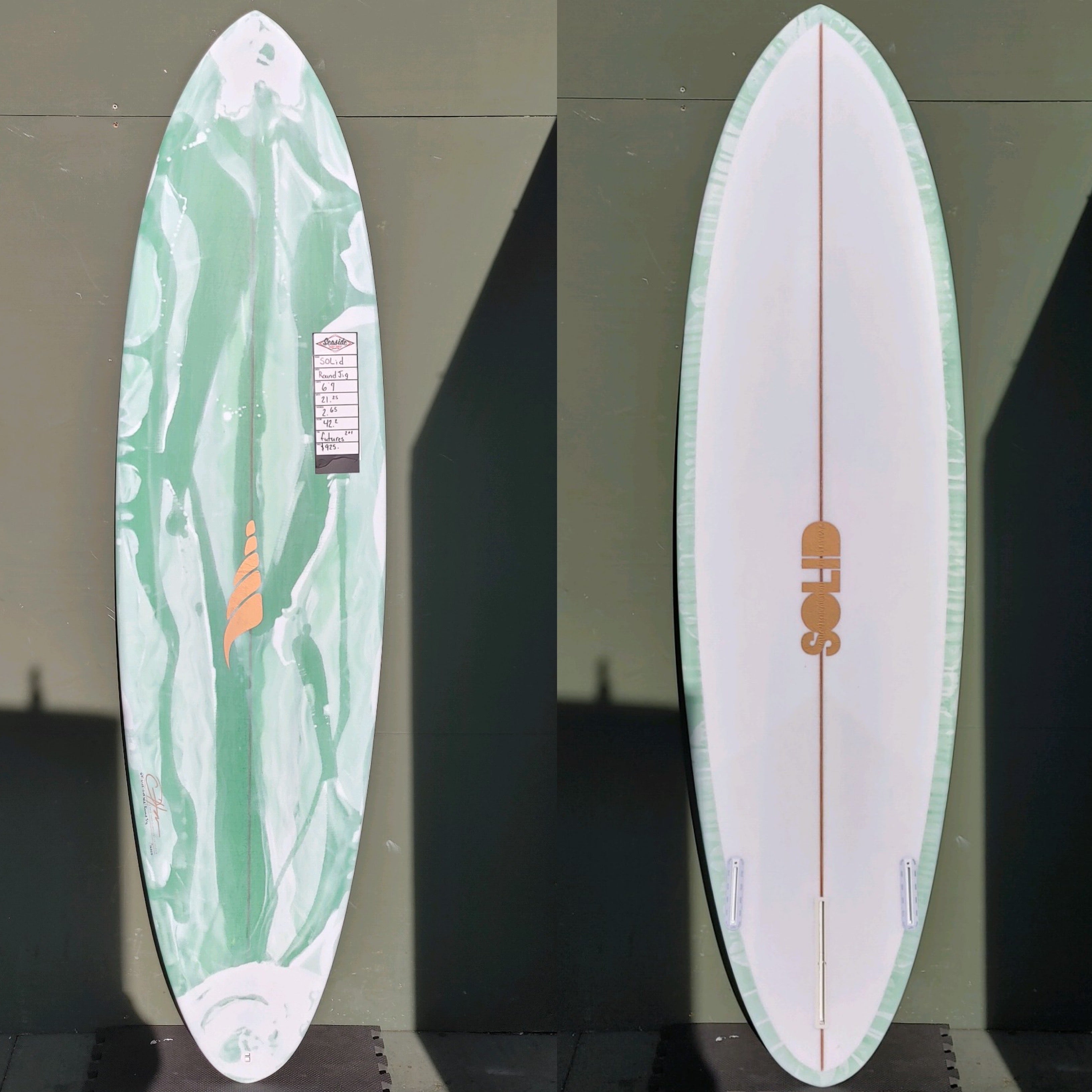 Solid Surfboards - 6'9" Round Jig Surfboard - Seaside Surf Shop