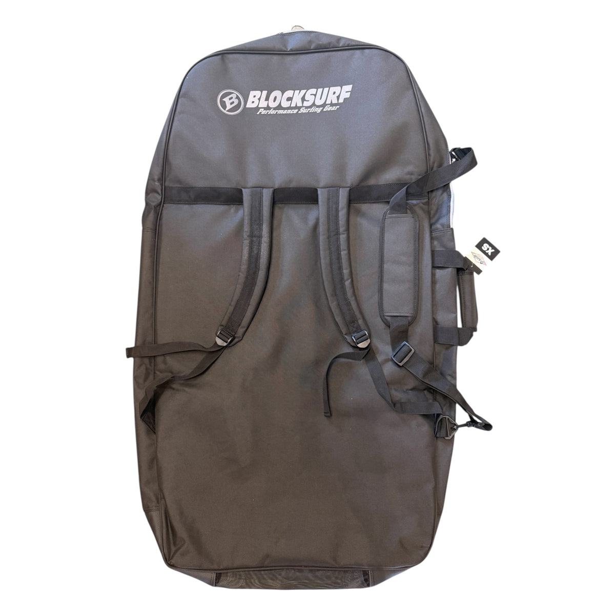 Blocksurf Bodyboard Double Travel Bag – Heavy Duty Backpack Style - Black