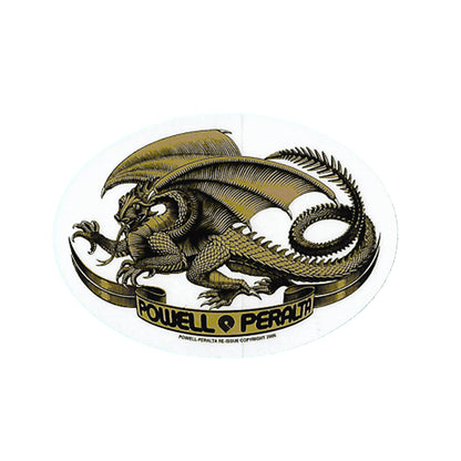 Powell Peralta Oval Dragon 5x4&quot; Sticker - Choose Color - Seaside Surf Shop 