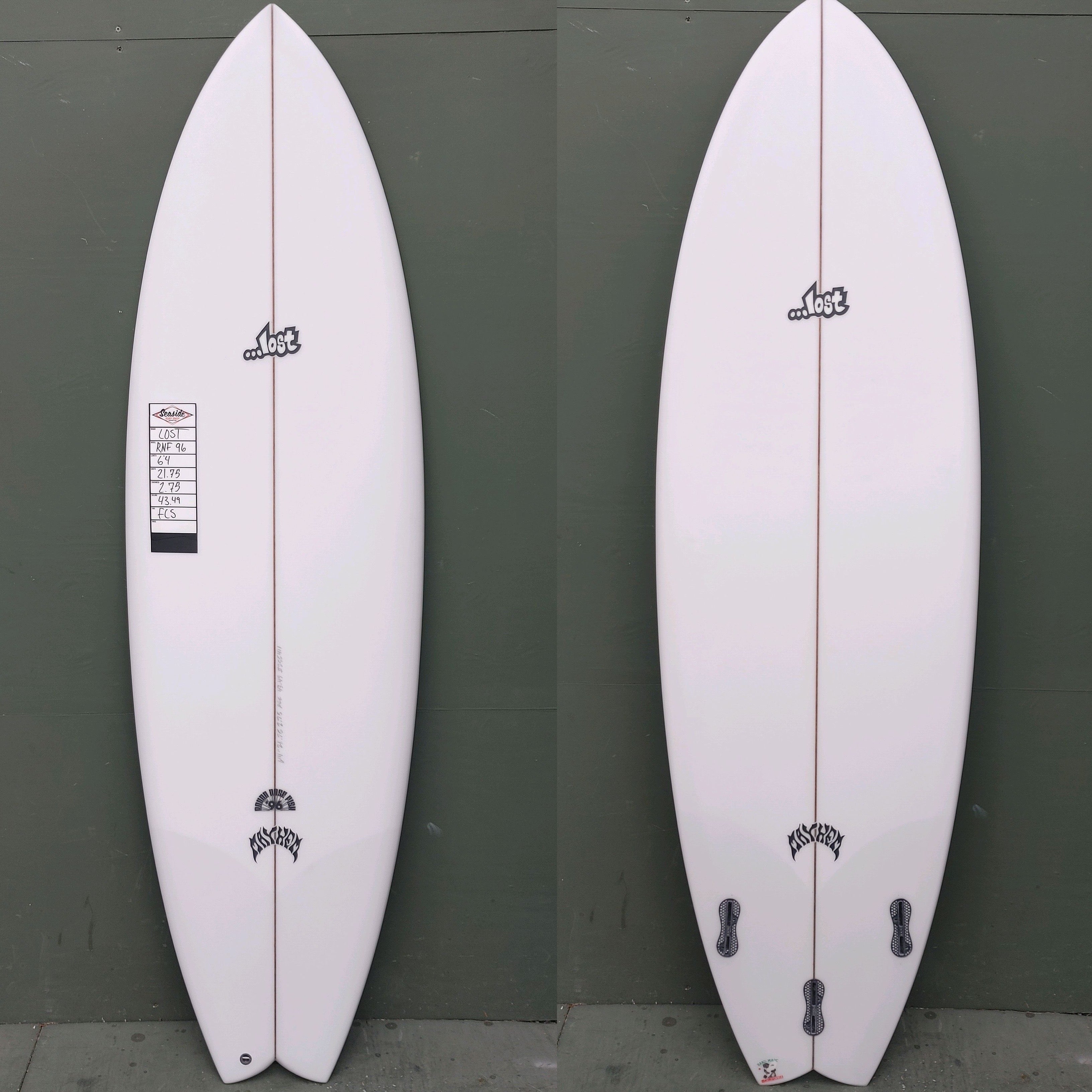 Lost Surfboards - 6'4" RNF 96 Surfboard - Seaside Surf Shop