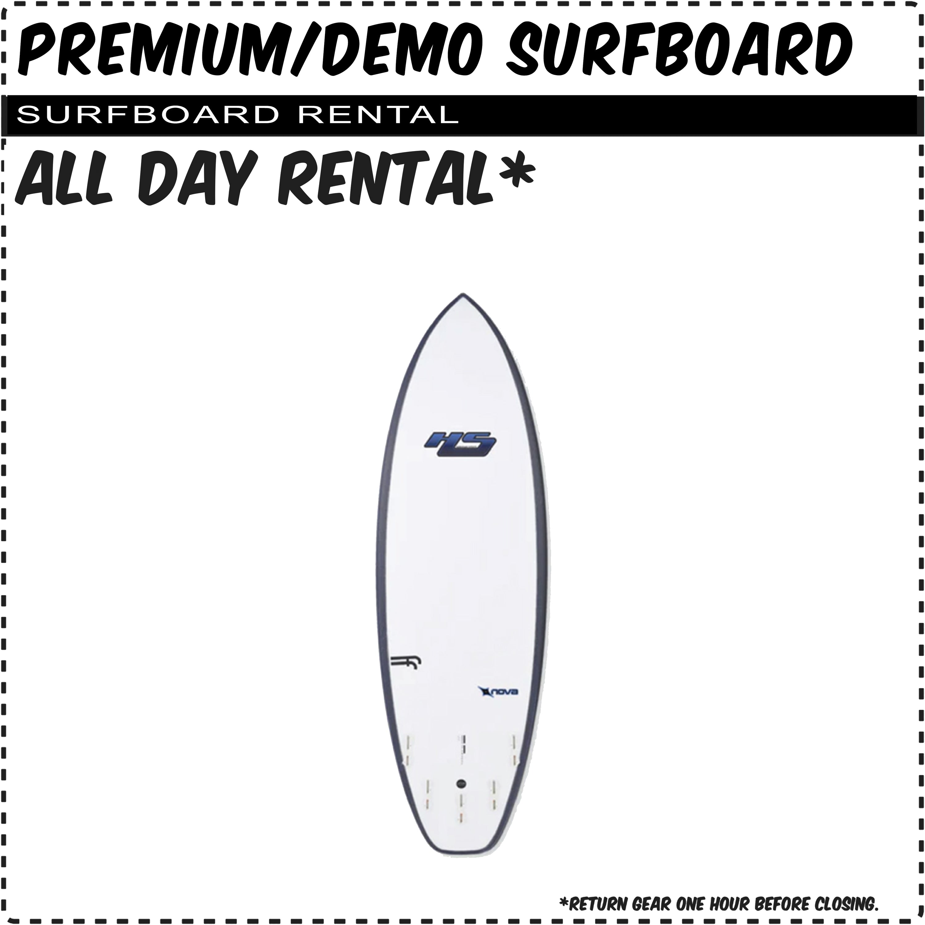 Premium/Demo Surfboard Rental