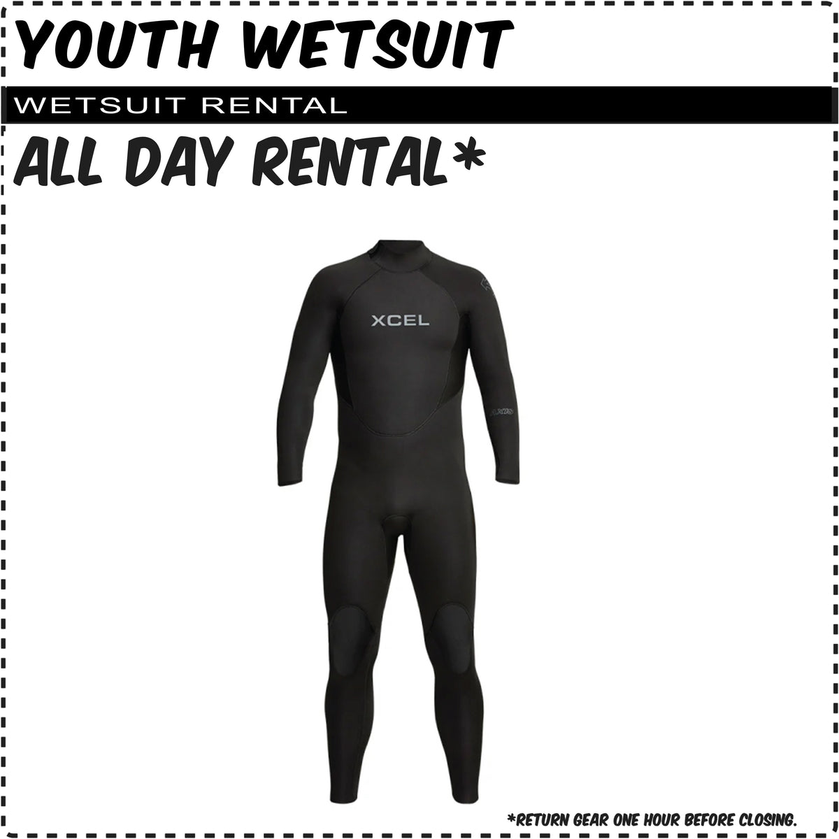 Youth Wetsuit Rental (Wetsuit Only)