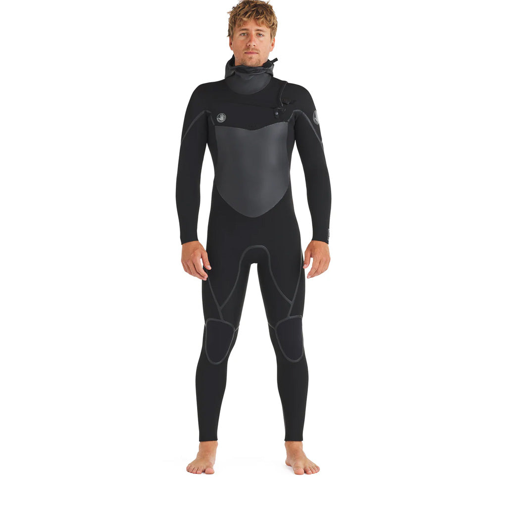Body Glove Mens Phoenix Hooded 5.5/4.5mm Chest Zip Wetsuit - Black