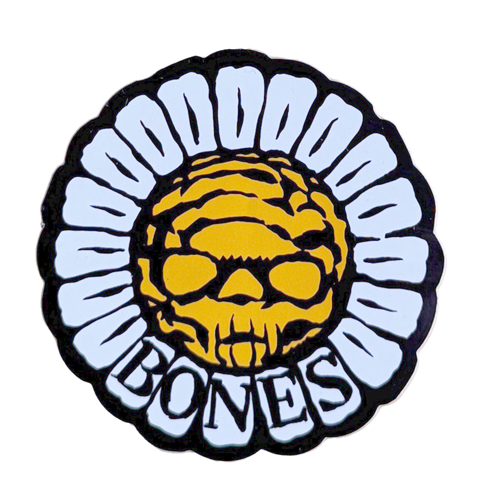 Bones Pushing Daisies Logo - White 3"