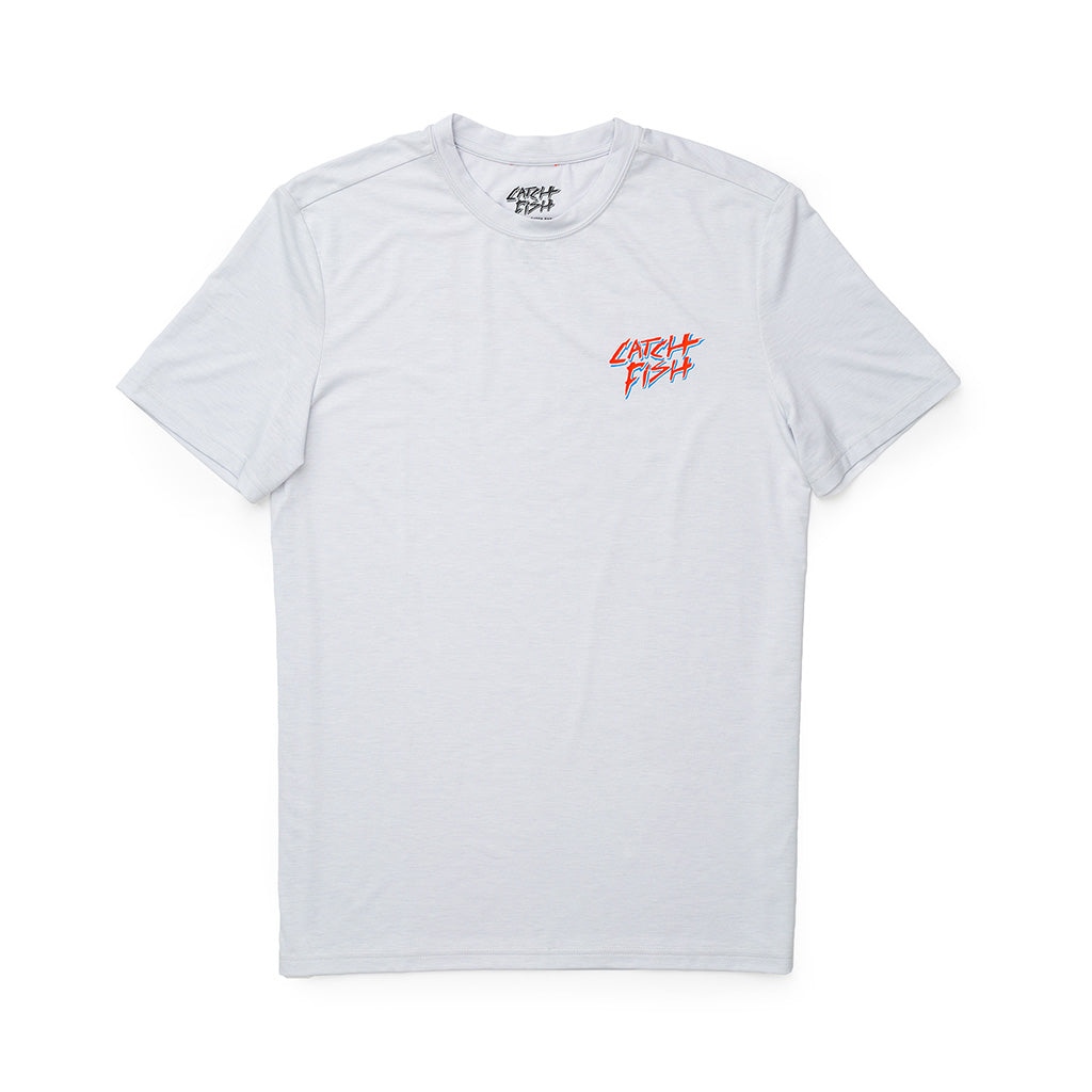 Catch Surf Slash Fish Tech Tee - Silver