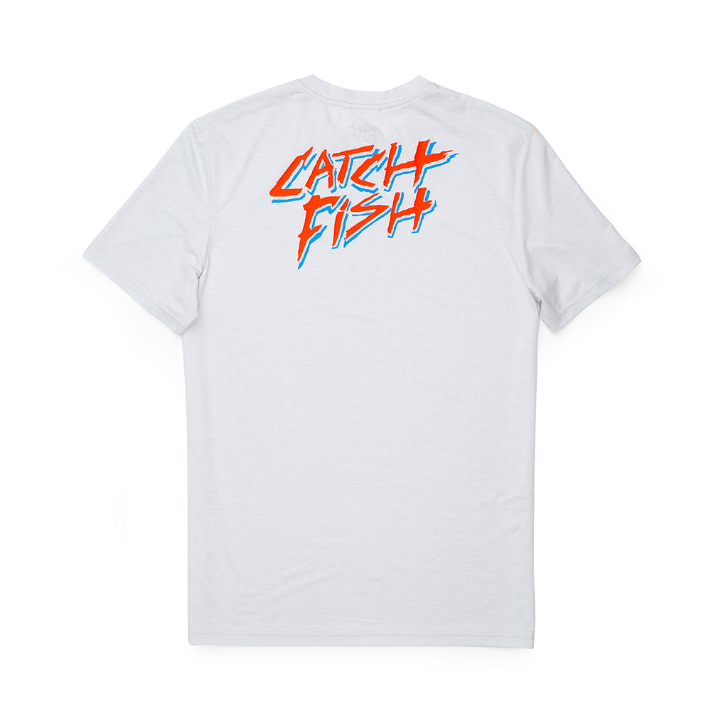 Catch Surf Slash Fish Tech Tee - Silver
