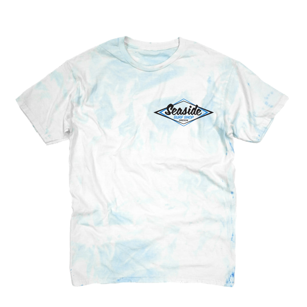 Seaside Surf Garment Dyed Vintage Logo S/S Tee - Chill Tie Die