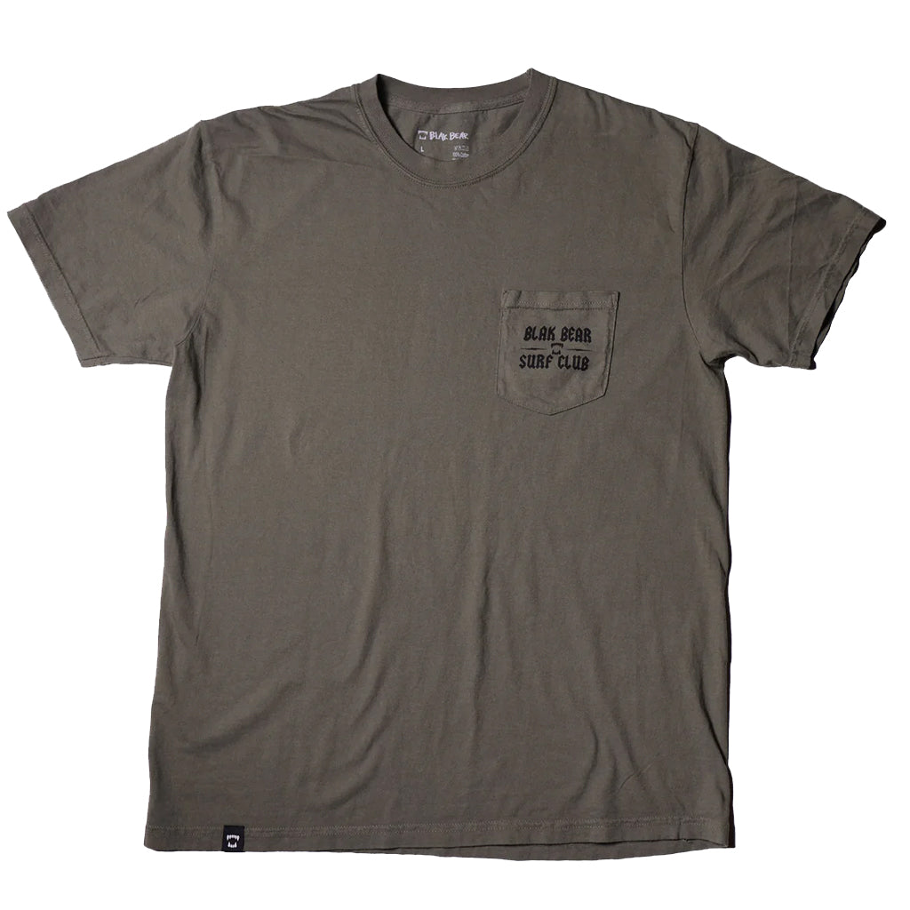 Blak Bear Club S/S Pocket Tee - Olive