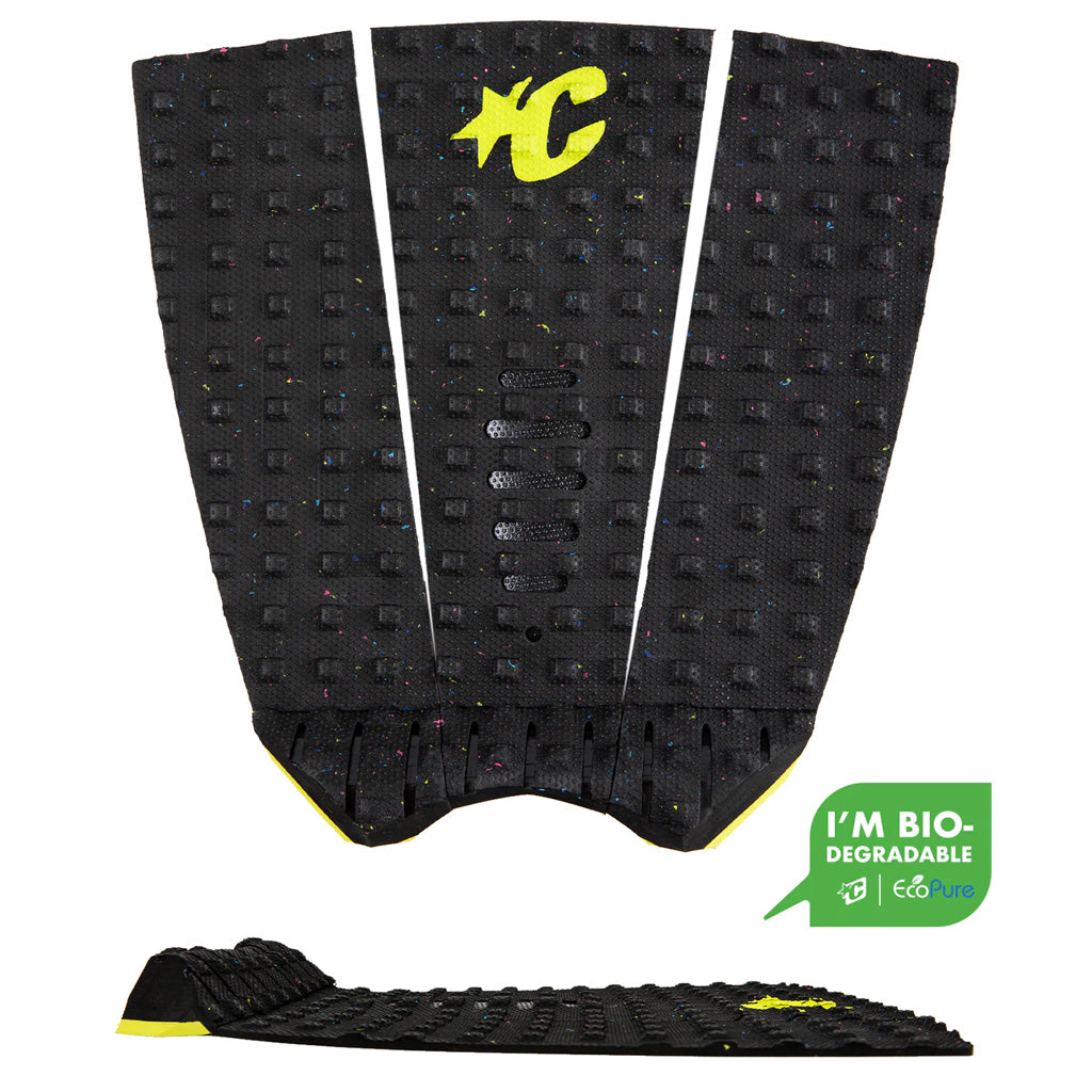 Creatures Mick Fanning Loc Lite Eco Pure Traction Pad - Black Fade White