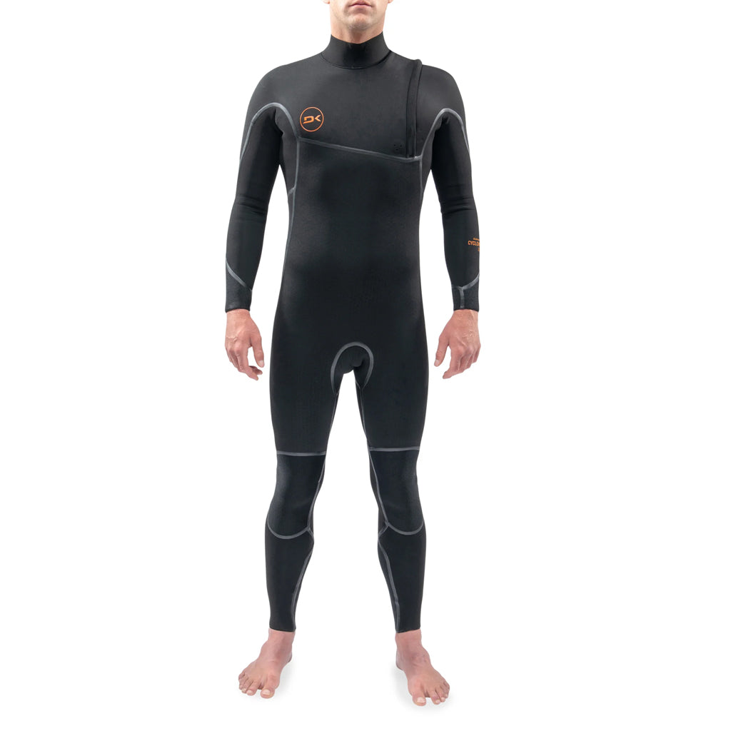 Dakine Mens Cyclone 5/4mm Zip Free Wetsuit - Black