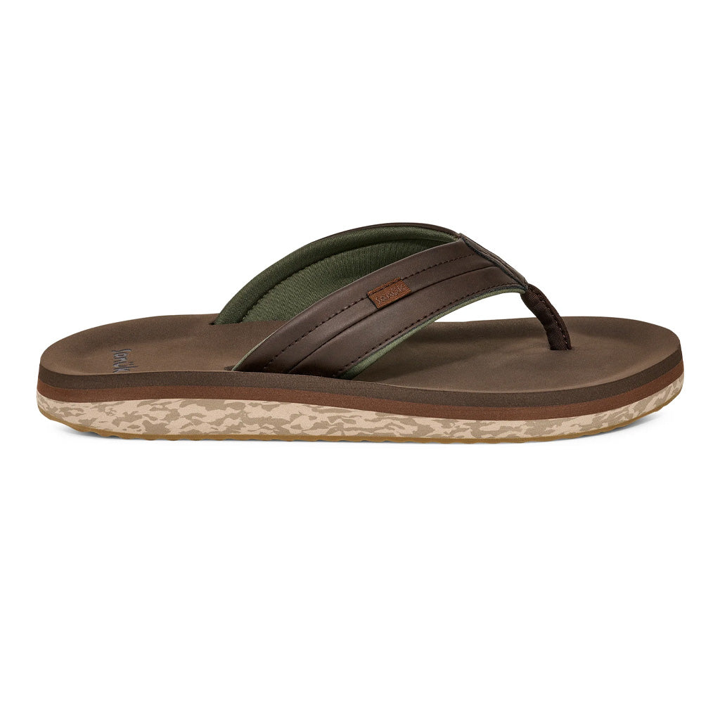 Sanuk Sandals Mens Tiderush - Dark Brown