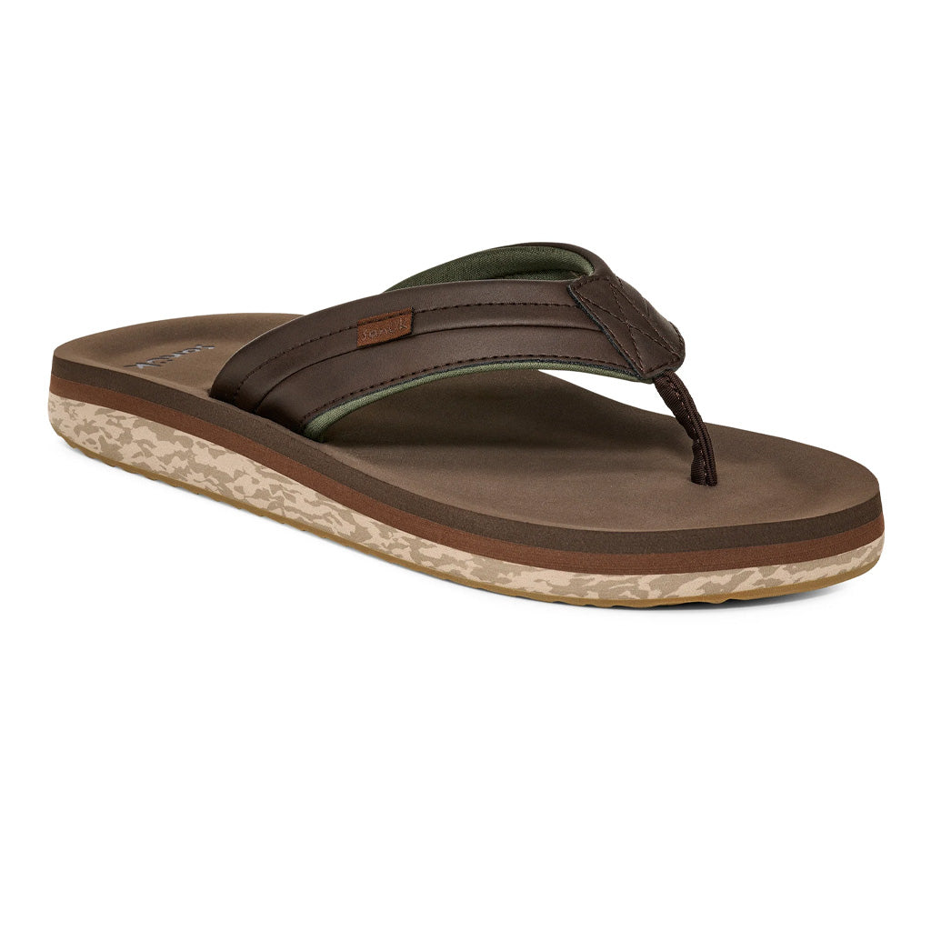 Sanuk Sandals Mens Tiderush - Dark Brown