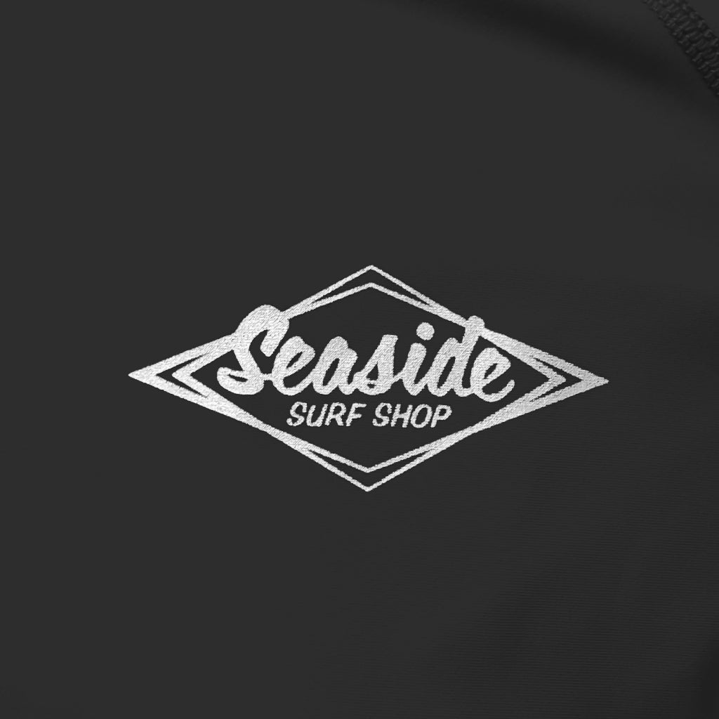 Seaside Surf Premium Stretch L/S UV Rashguard - Black