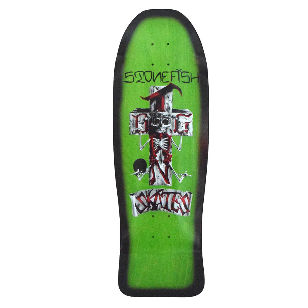Dogtown Stonefish 80s Reissue Deck - 10.125" x 30.325"/Lime