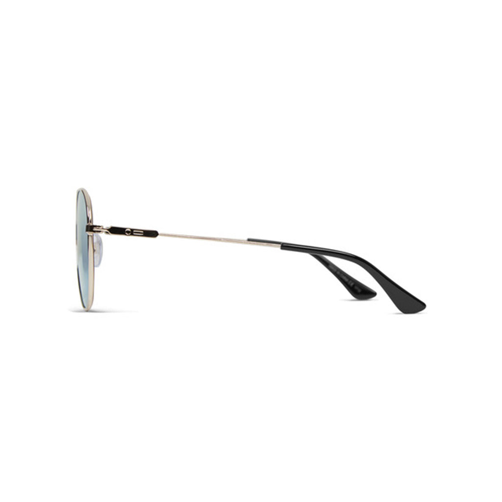 Dot Dash Sunglasses - Aerogizmo - Gold Gloss/Blue Chrome