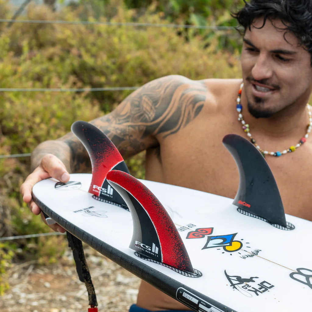 FCS II Gabriel Medina Aircore PC Carbon Medium Tri Set Fins