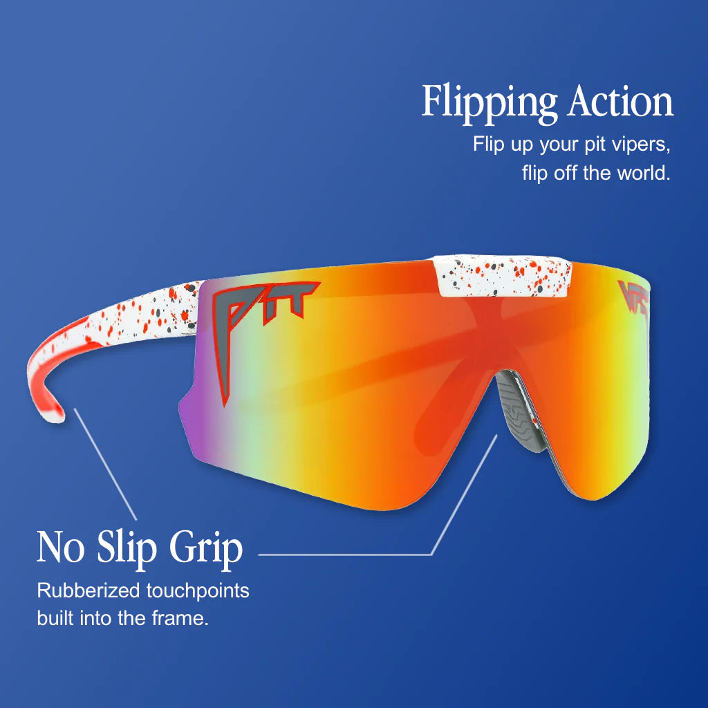 Pit Viper Sunglasses - The Heater Flip Offs - Red