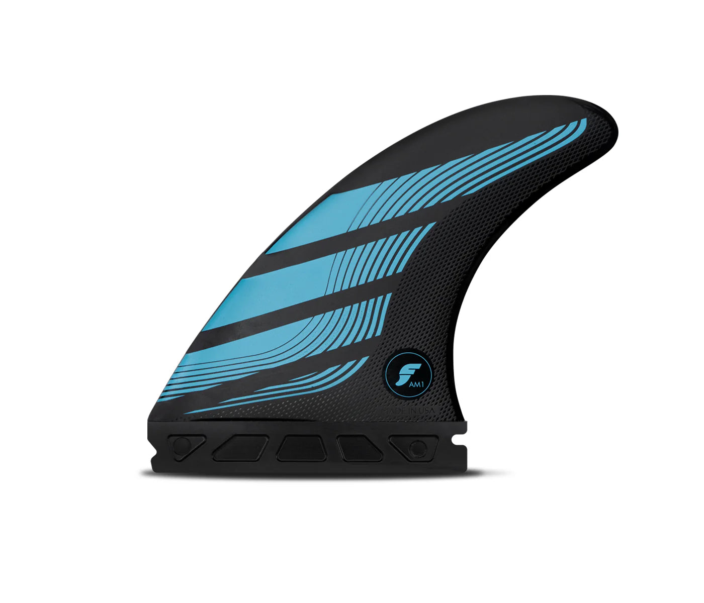 Futures Fins - Al Merrick Alpha Series AM1 Thruster Fin Set - Carbon/Blue