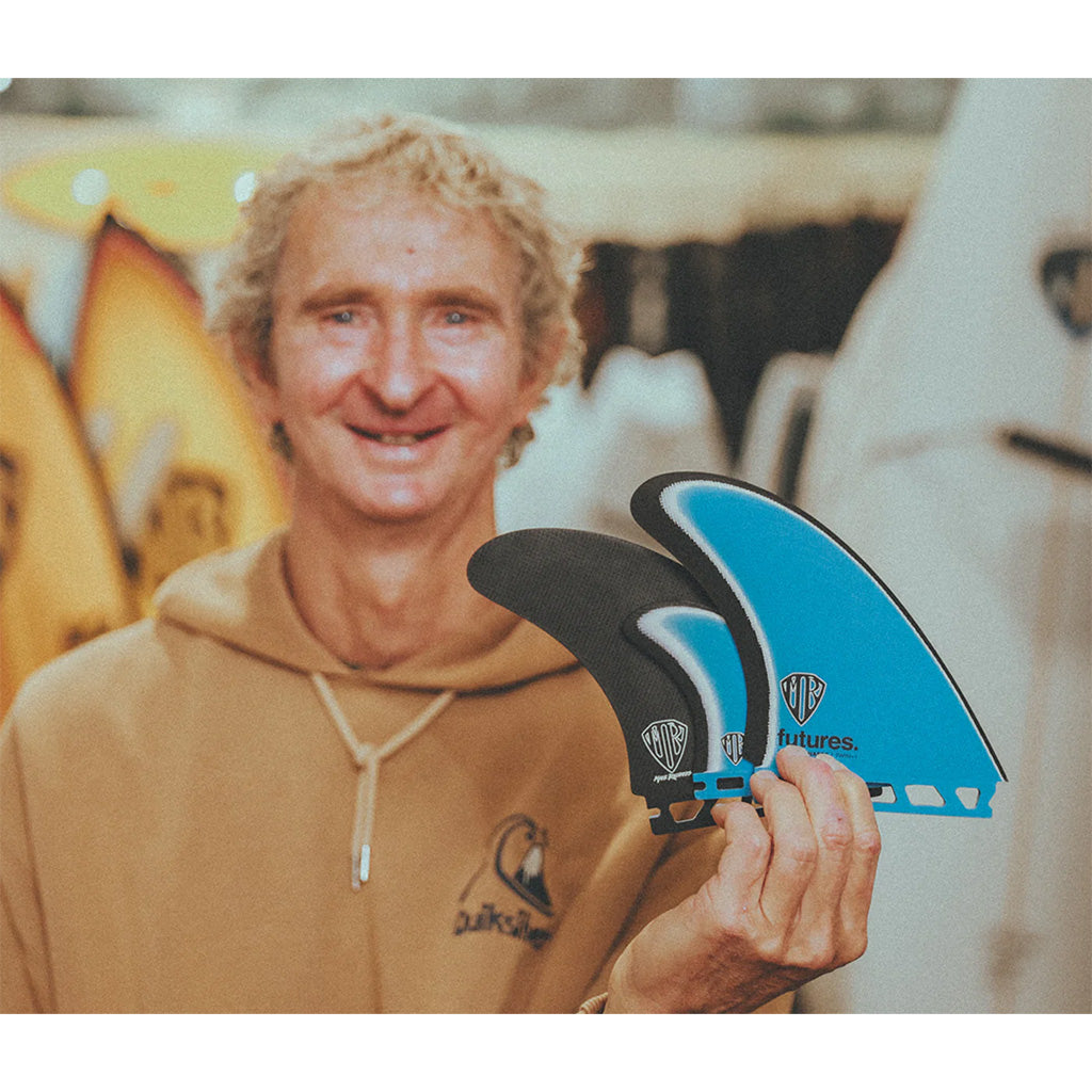 Futures Fins Mark Richards Twin + 1 - Blue/White/Black