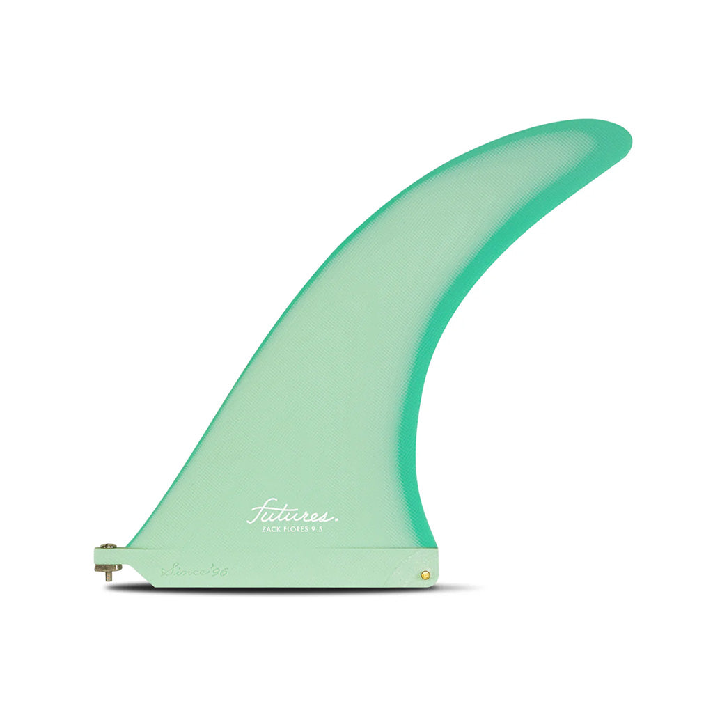 Futures Fins - Zack Flores 9.5" Fiberglass Longboard Fin - Mint