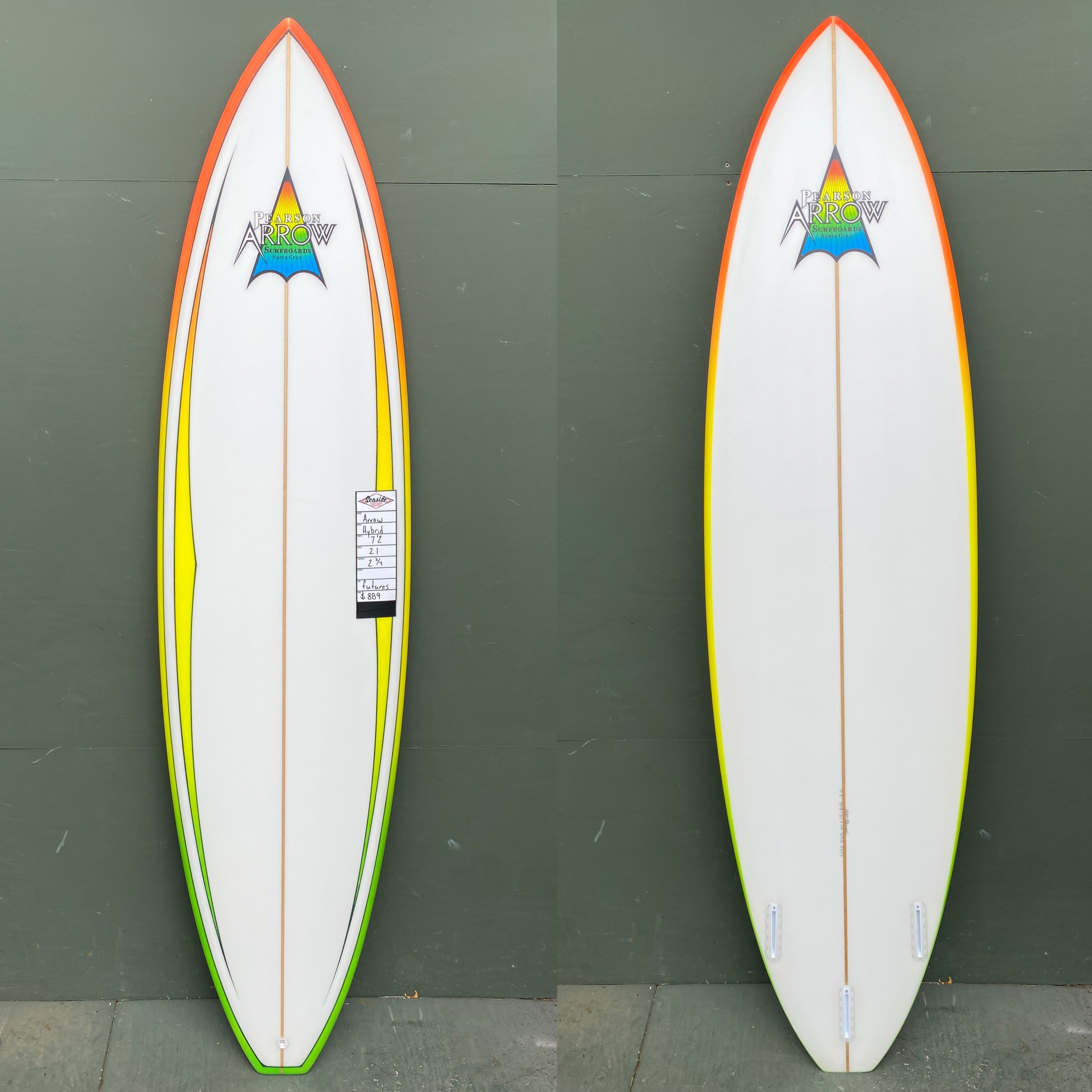 Pearson Arrow Surfboards - 7'2" Hybrid Surfboard - Seaside Surf Shop
