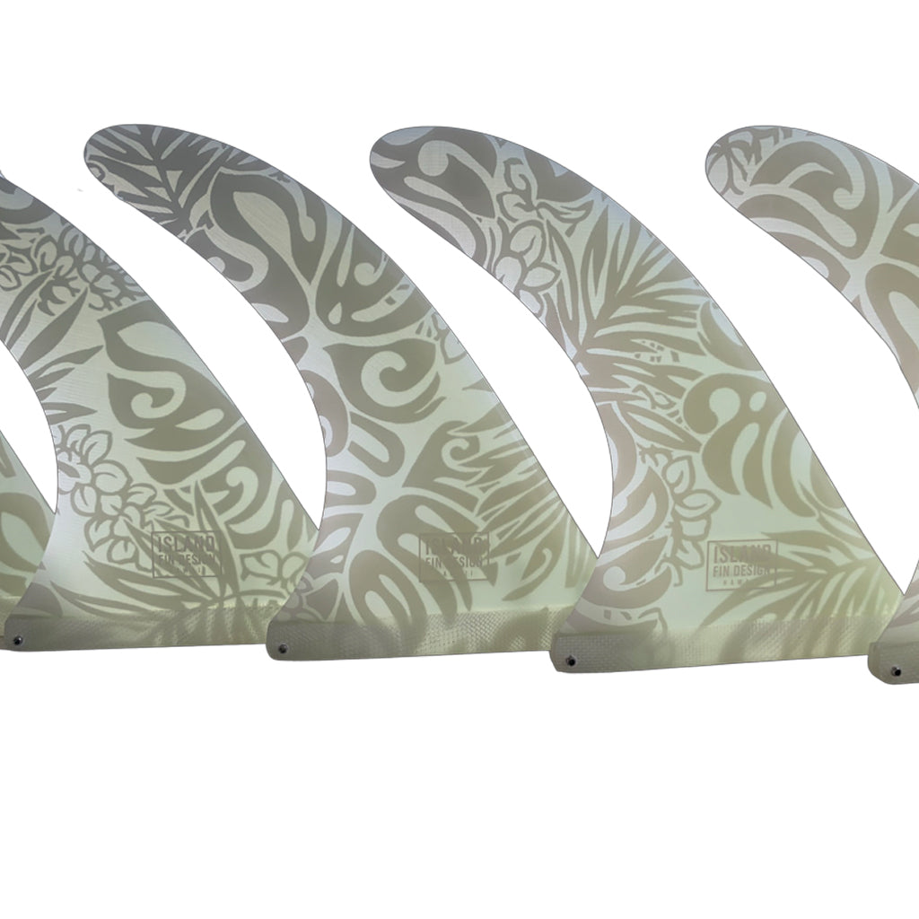 Island Fin Design - 9.5" Lei Day Fin - Aloha Print