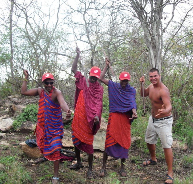 Kai goes to Africa and gives the locals free hats and how to Shaka