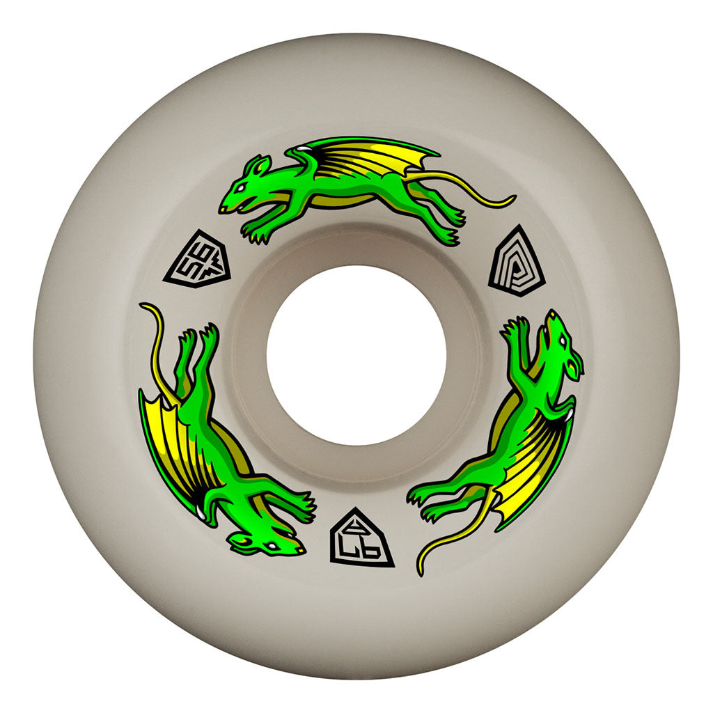 Powell Peralta Dragon Formula Nano Rat 56x39mm 93A Wheels - Off White