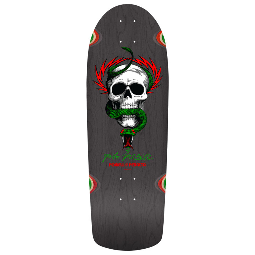 Powell Peralta Mike McGill Skull & Snake Reissue Skateboard Deck Gray Stain - 10 x 30.125