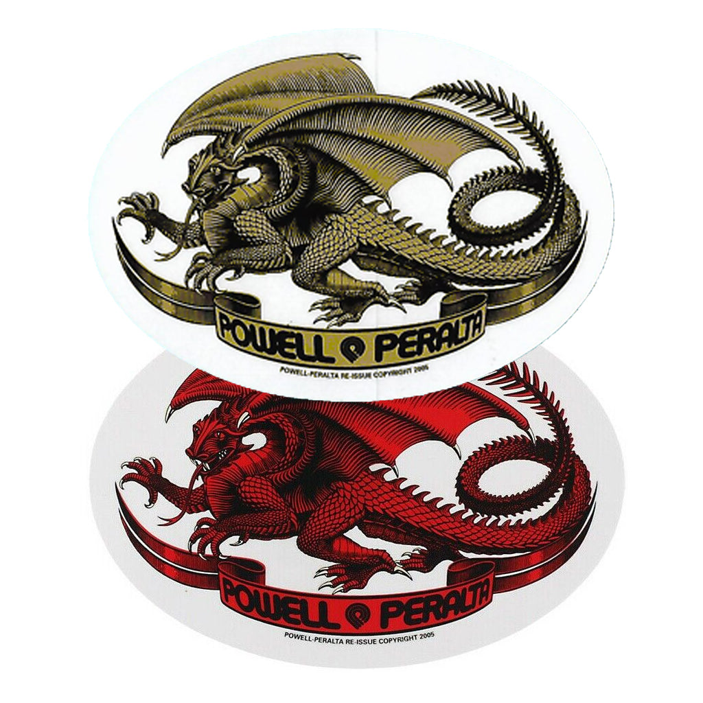 Powell Peralta Oval Dragon 5x4" Sticker - Choose Color