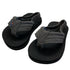 Rainbow The Grombow - Toddler Soft Rubber Top Sole with 1" Strap - Dark Grey Strap/Pinline Black - Seaside Surf Shop 