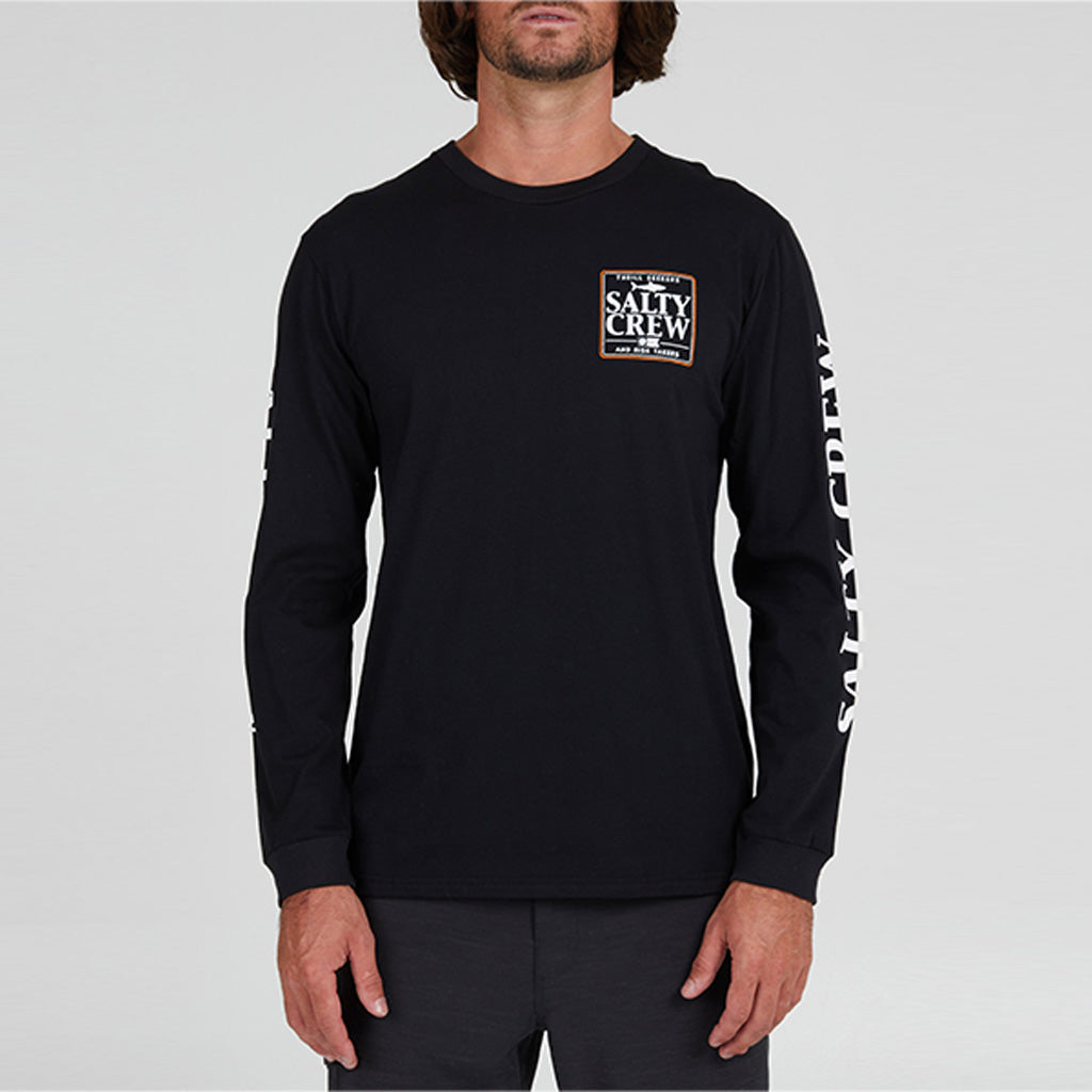 Salty Crew Mens Coaster Premium L/S Tee - Black