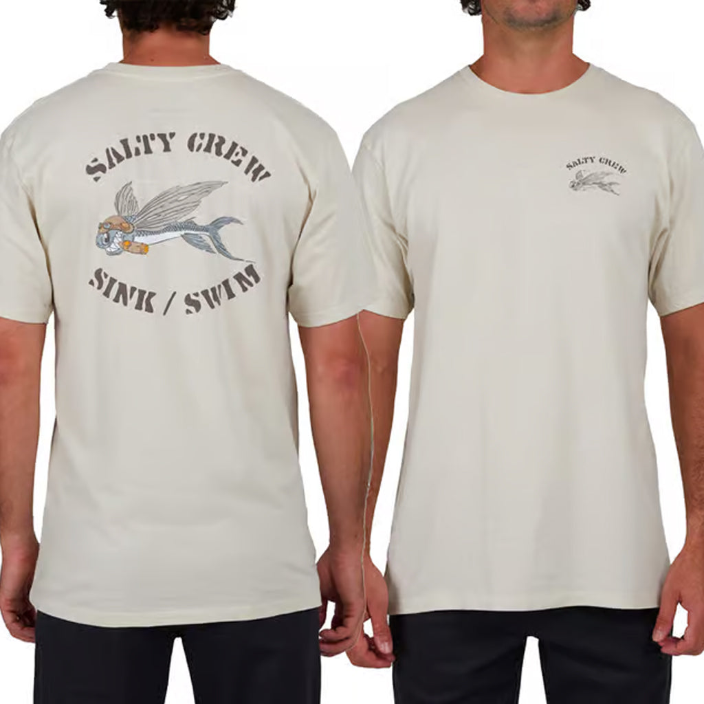 Salty Crew Mens Kamikaze Premium S/S Tee - Bone